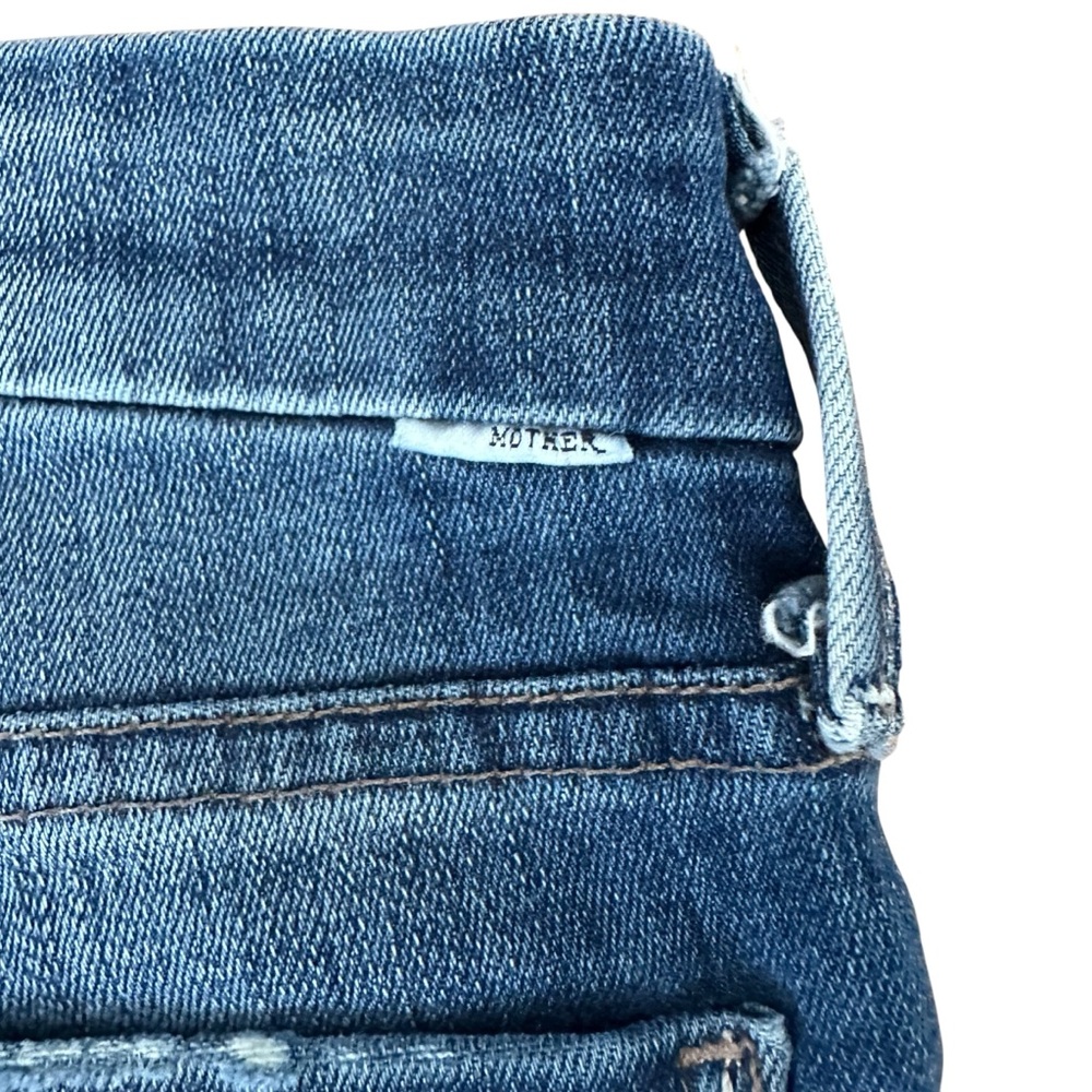 Mother Jeans The Looker Dark Wash Mid-rise Skinny Jean Blue Size 28 - Picture 7 of 10